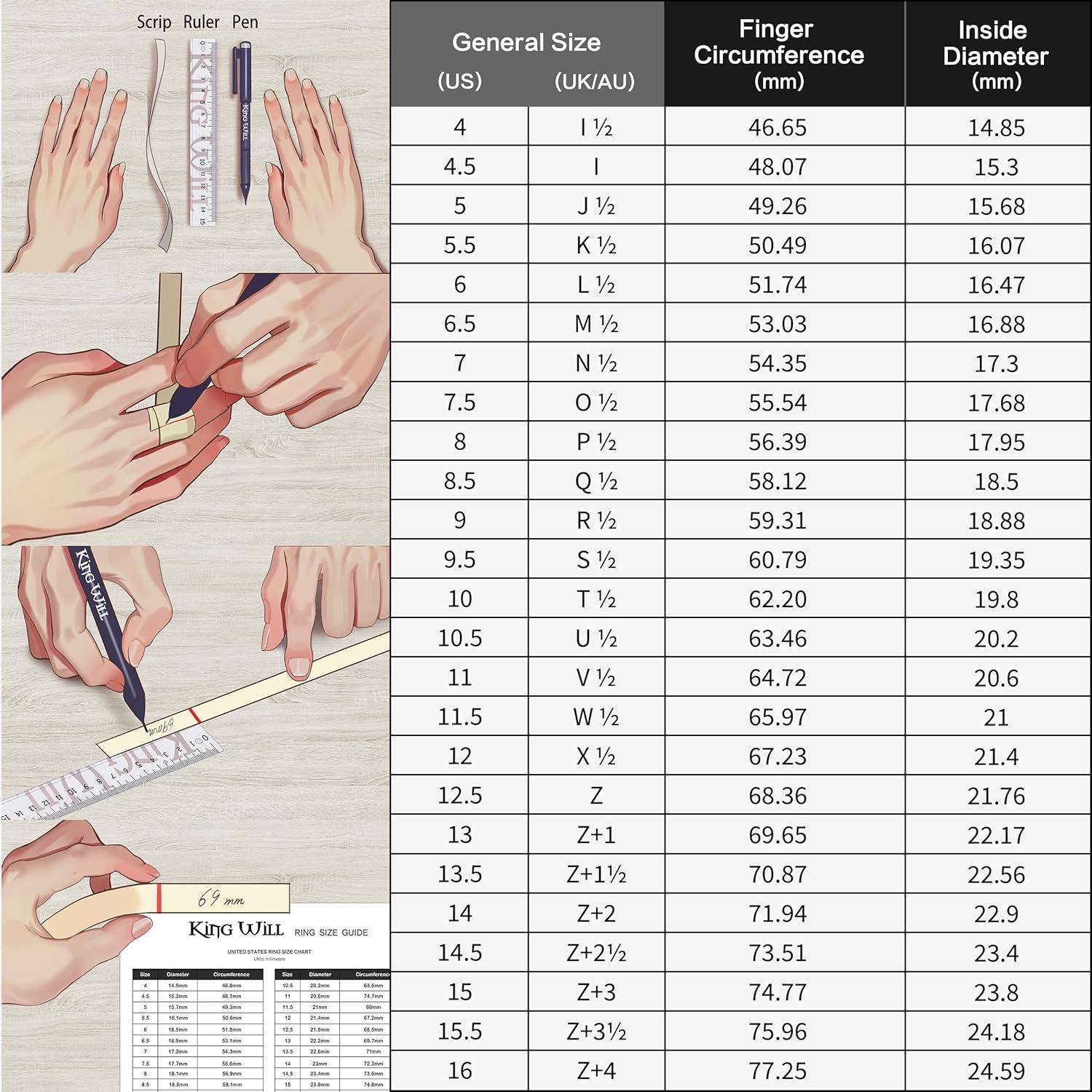 imageKing Will Classic 8mm Tungsten Carbide Ring BlackSilverGold Brushed Two Grooved Center Hammered Design Mens Wedding Band for MenDSilver