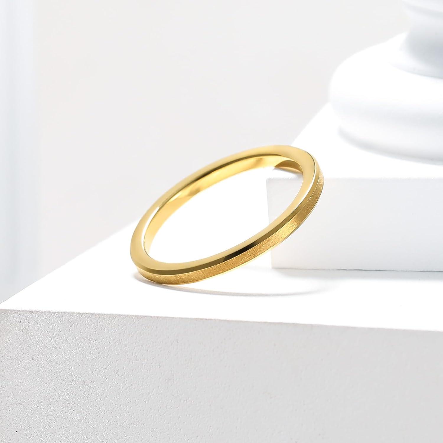 imageKing Will Tungsten Mens Wedding Ring Available in 6mm to 10mm BlackSilver Matte Finish Beveled Polished Edge Comfort Fitgold2mm