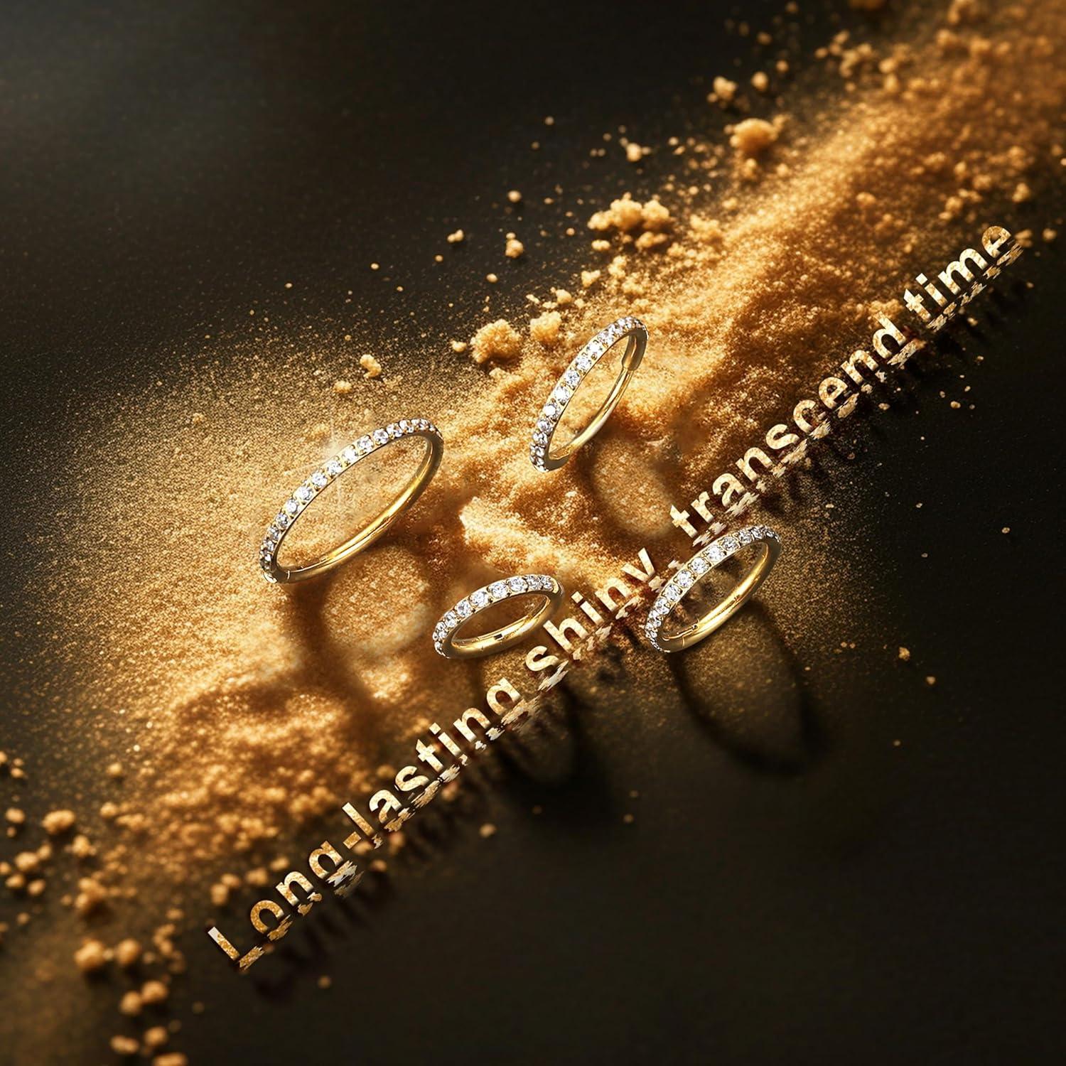 imageBodyBonita G23 Titanium CZ Nose Rings Hoops 20G18G16G14G Septum Rings Nose Hoop Clicker Cartilage Earring for Women Helix Rook Tragus Conch Piercing Jewelry Daith Ring Silver14k Gold PlatedGold Clear CZ5A