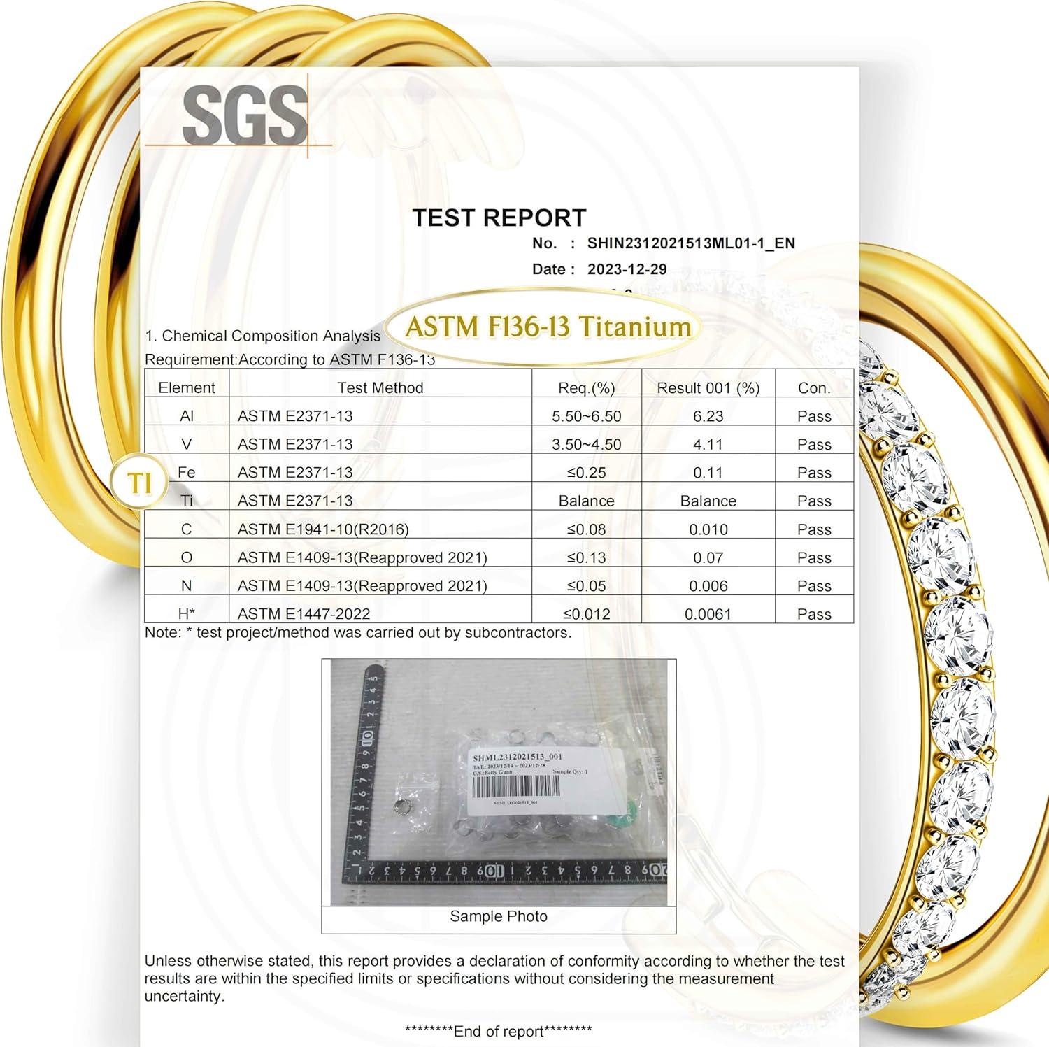 imageBodyBonita G23 Titanium Cartilage Earring Hoop Stacked Clicker 16G CZ DoubleTriple Septum Rings Conch Piercing Jewelry Tragus Daith Helix Nose Rings Hoops for Women SilverGold Plated 8mm 10mm 12mmDouble Layers CZ 16G Gold