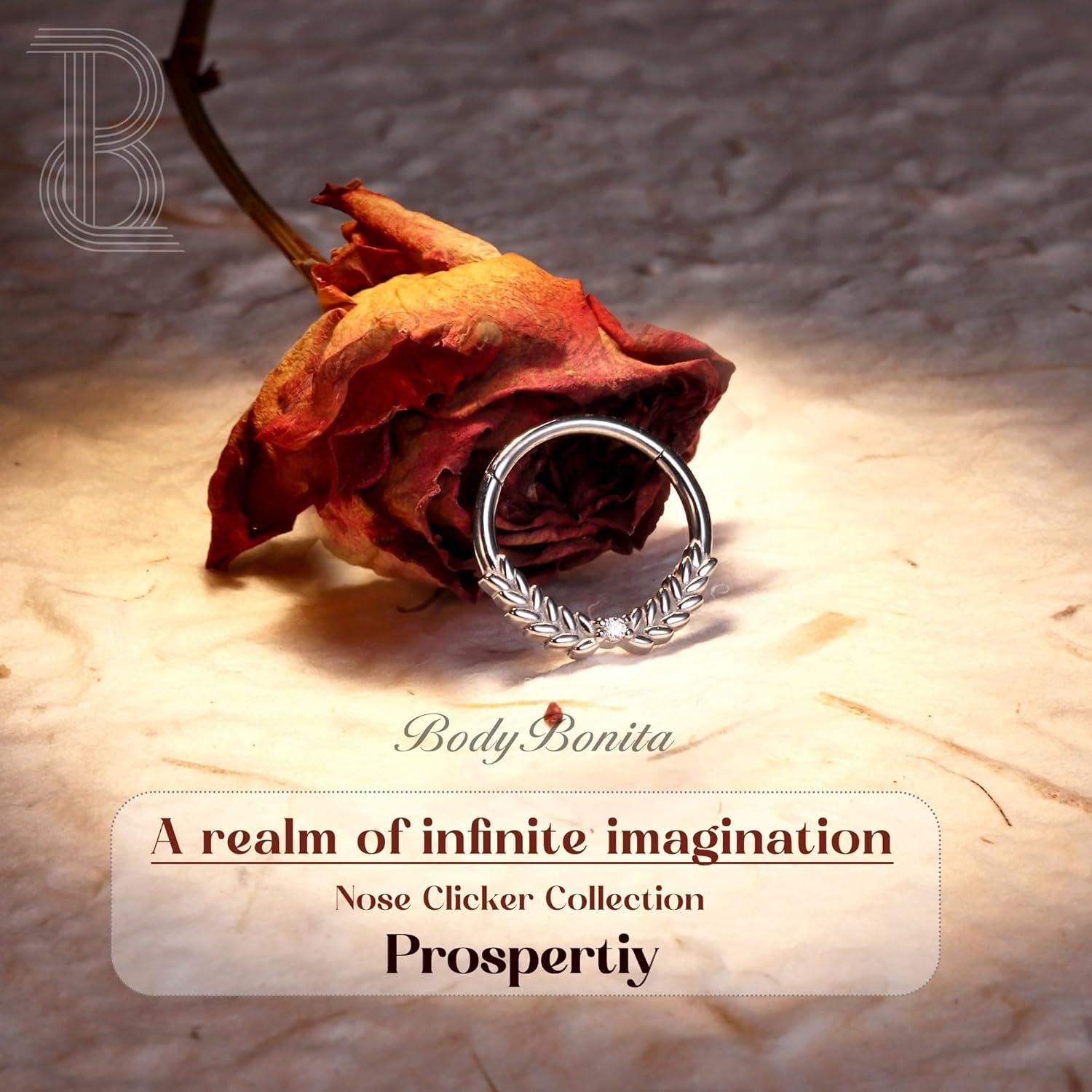 imageBodyBonita Septum Rings 16G 316L Stainless Steel Nose Rings Hoops for Women Septum Piercing Jewelry 8mm 10mmProspertiyGoldSilver