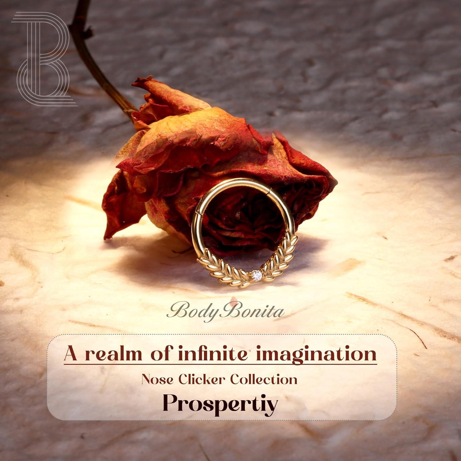 imageBodyBonita Septum Rings 16G 316L Stainless Steel Nose Rings Hoops for Women Septum Piercing Jewelry 8mm 10mmProspertiyGoldSilver