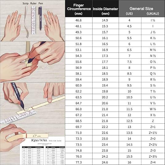imageKing Will 316L Stainless Steel Wedding Band for Men Women Celtic Knots and Nature Style Design Wedding Ring in Multicolor Available Comfort Fit Size 714SliverLove Pattern