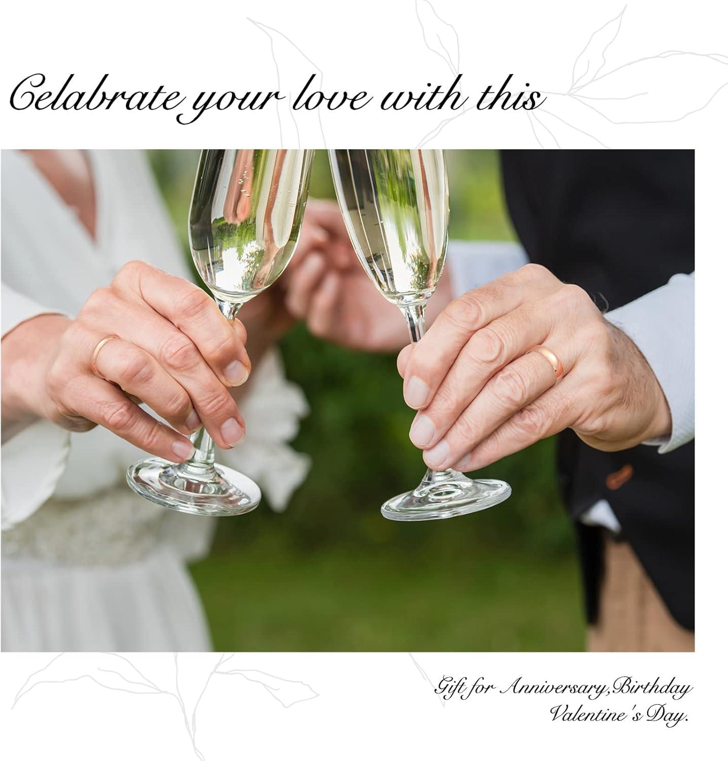 imageKing Will 316L Stainless Steel Wedding Band for Men Women28mm Width Wedding Ring in BlackSliverGold Plated Laser I Love You High Polished Dome Style Promise Ring Comfort Fit Size 415CRose GoldPlated6mm