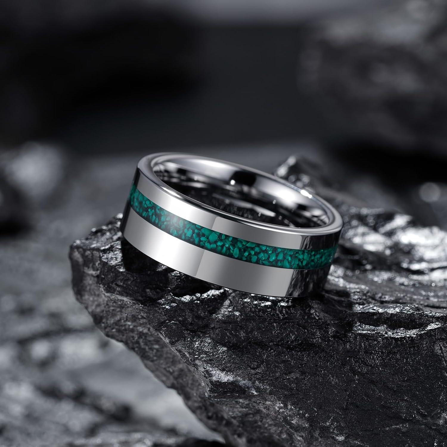 imageKing Will 8mm Wooden Wedding Band Celtic Deer Mens Rings Engagement Ring Anniversary Couple Bands Set Comfort Fit Size 614Gunmetal8mm