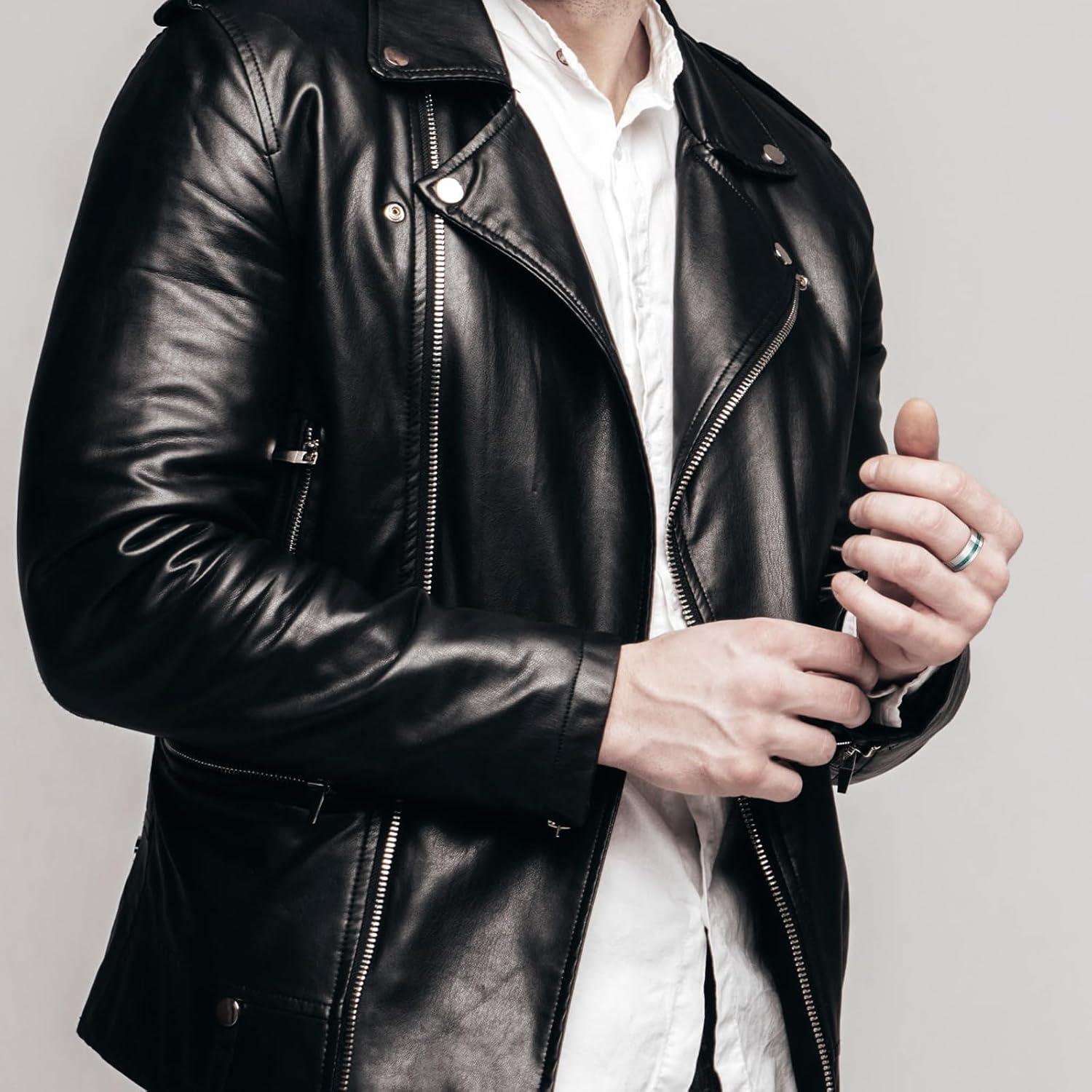 imageKing Will 8mm Wooden Wedding Band Celtic Deer Mens Rings Engagement Ring Anniversary Couple Bands Set Comfort Fit Size 614Gunmetal8mm