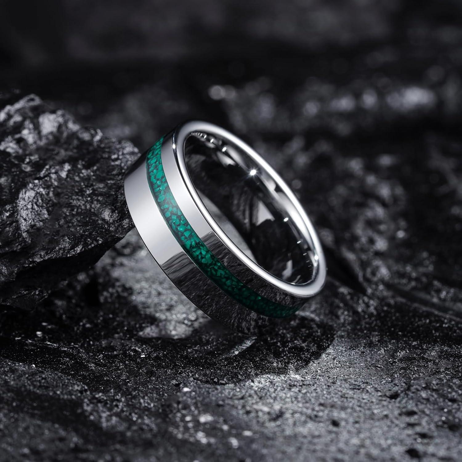 imageKing Will 8mm Wooden Wedding Band Celtic Deer Mens Rings Engagement Ring Anniversary Couple Bands Set Comfort Fit Size 614Gunmetal8mm