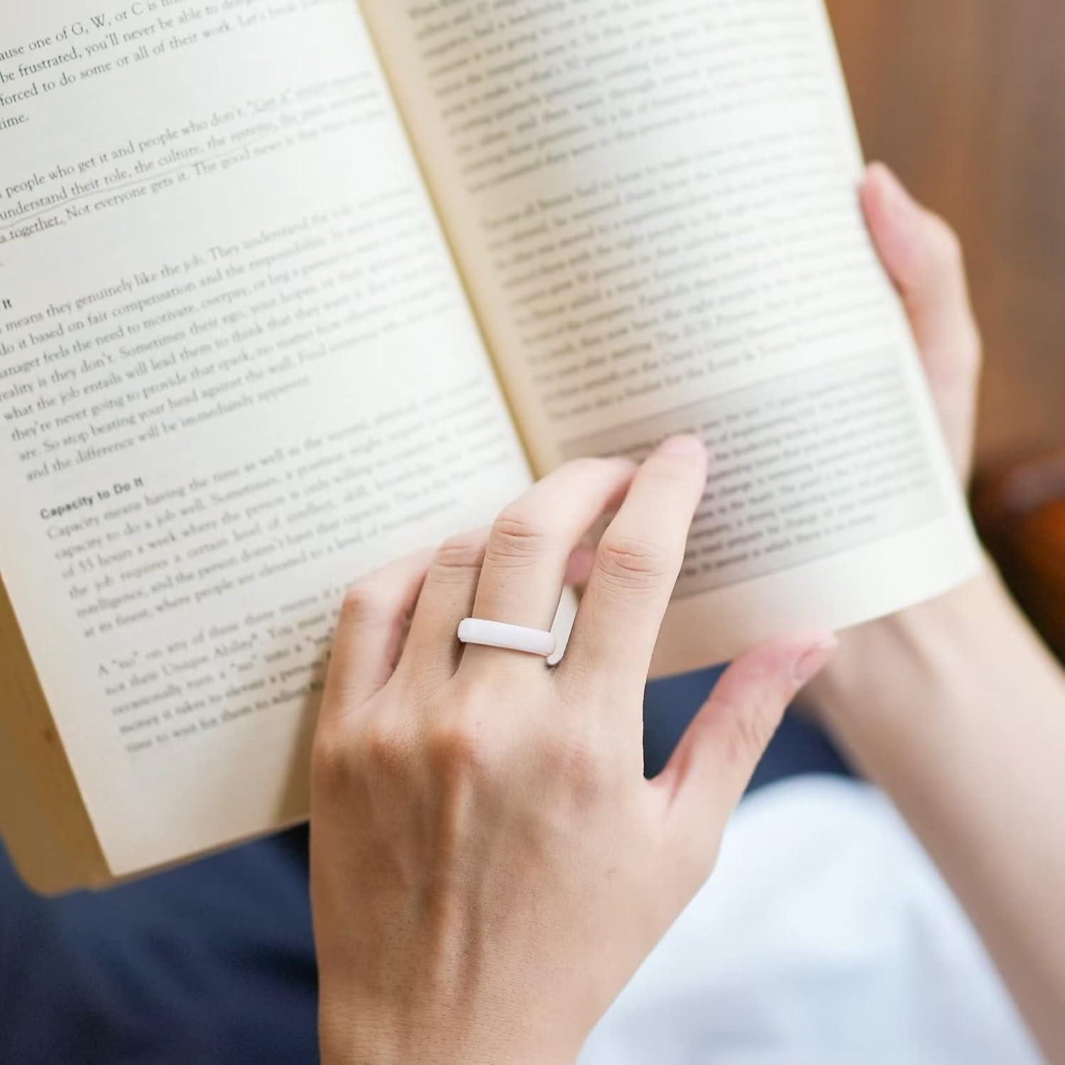 imageKing Will Ceramic Wedding Band for Men Women68mm Width Black ampamp White with Multi Style Design Promise Rings Comfort Fit Size 714white6mm