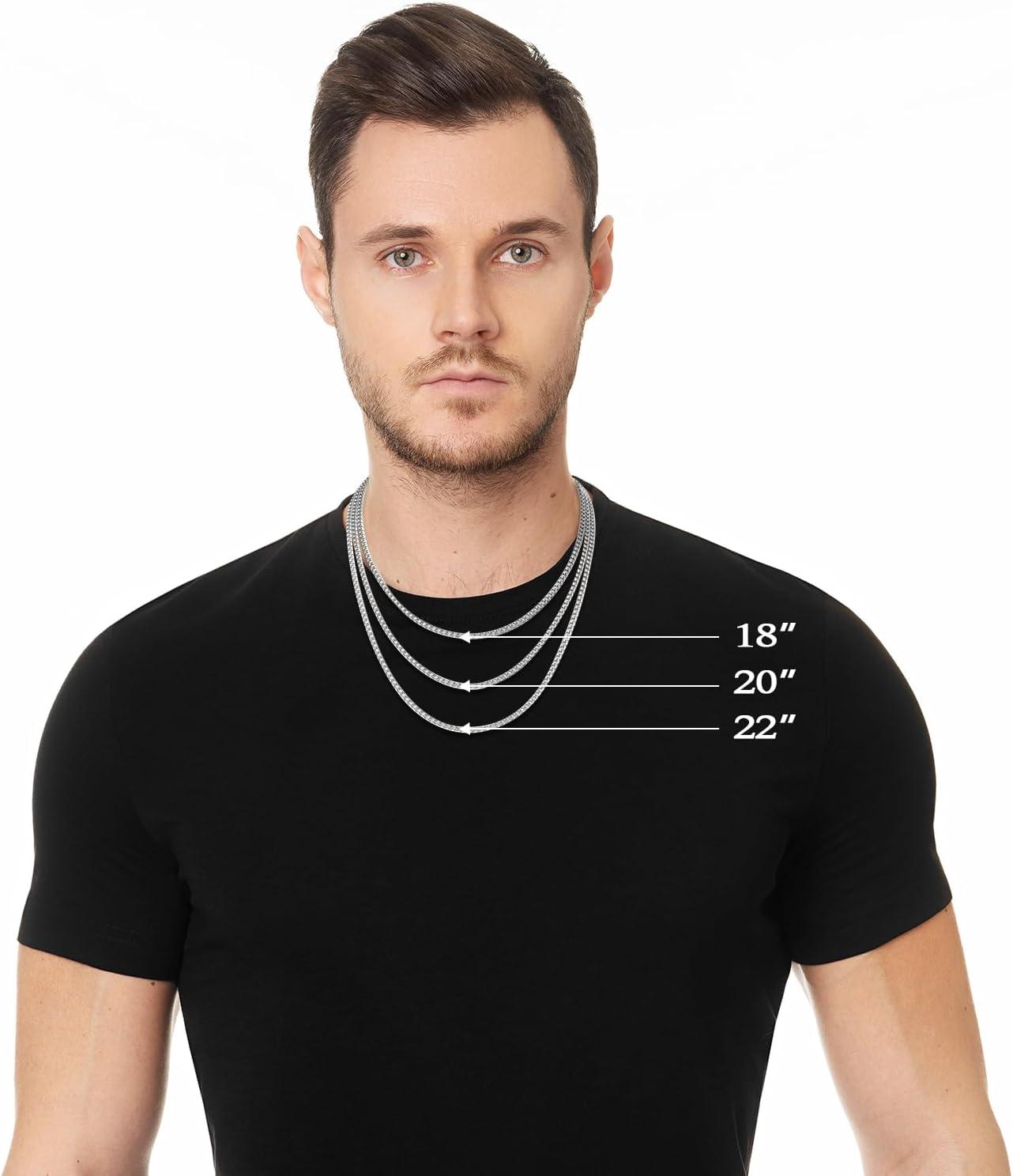 imageKing Will Cuban Chain for Men and Women 40mm Stainless Steel Mens Gold Chain Hip Hop Link NecklaceSilver35mm