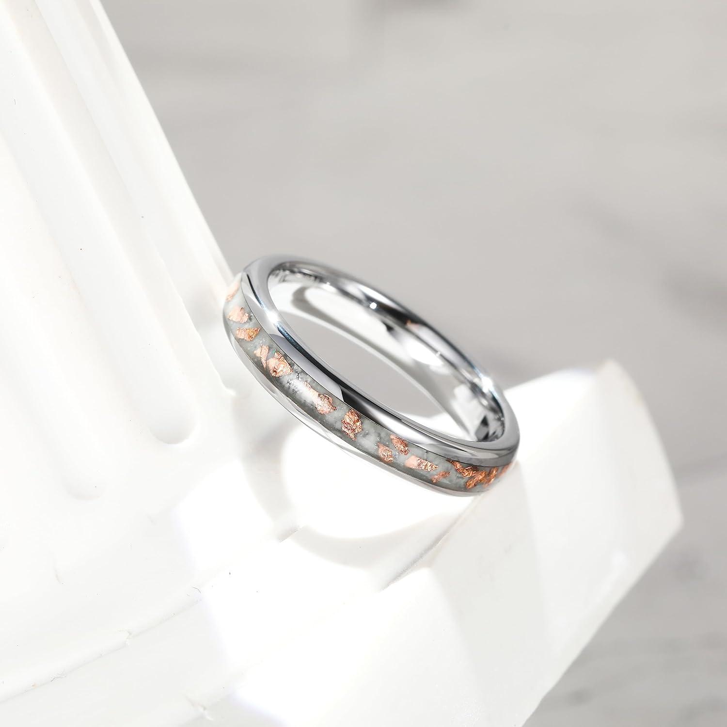 imageKing Will Mens 8mm Rose Gold GrooveGold LoopBlack Cross Groove Tungsten Carbide Wedding Ring Line Flat Pipe Cut Brushed Polished Comfort Fit 714FrostedGold