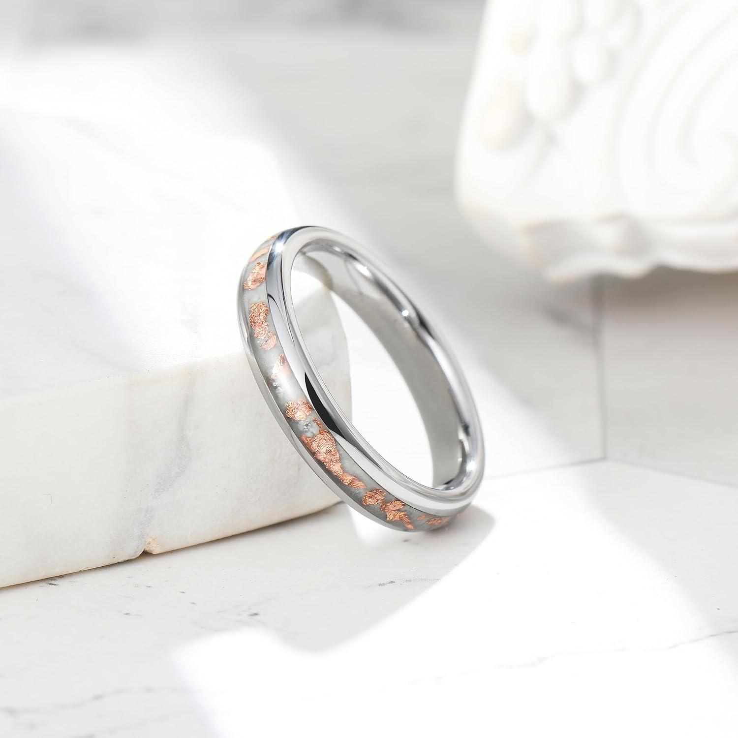 imageKing Will Mens 8mm Rose Gold GrooveGold LoopBlack Cross Groove Tungsten Carbide Wedding Ring Line Flat Pipe Cut Brushed Polished Comfort Fit 714FrostedGold