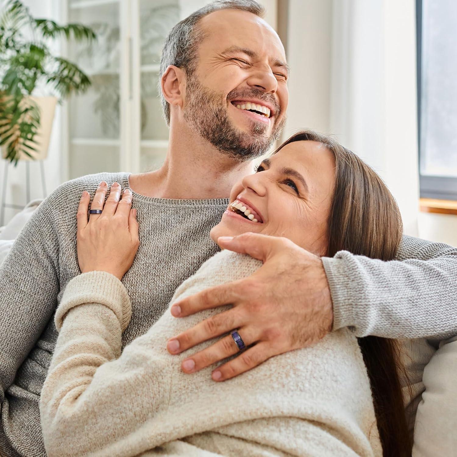 imageKing Will Mens Dragon Celtic Tungsten Ring 5678mm Widths Polished Beveled Edge Comfort Fit Carbide Wedding Band Promise Rings Size 416APurple 6mm