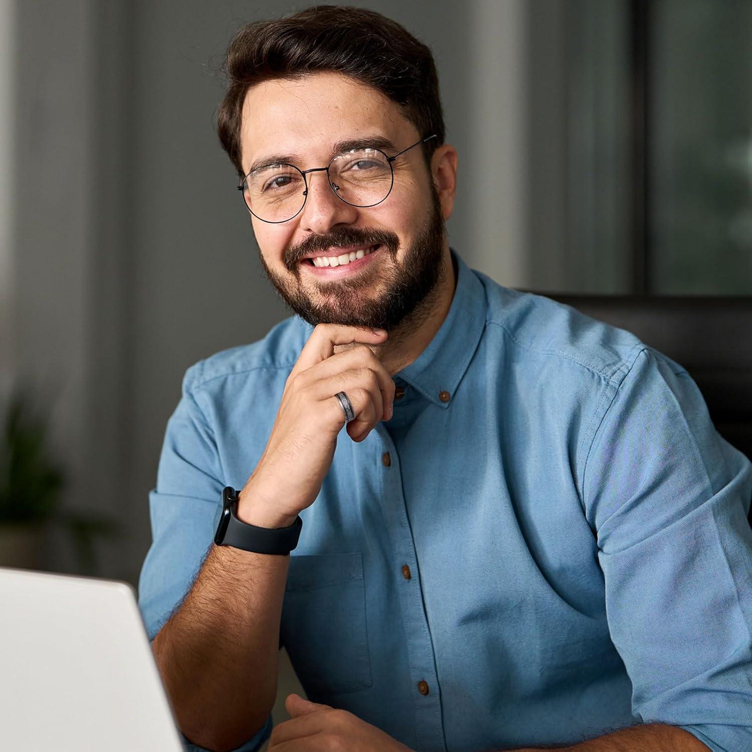 imageKing Will Mens Dragon Celtic Tungsten Ring 5678mm Widths Polished Beveled Edge Comfort Fit Carbide Wedding Band Promise Rings Size 416CBlack Silver 8mm