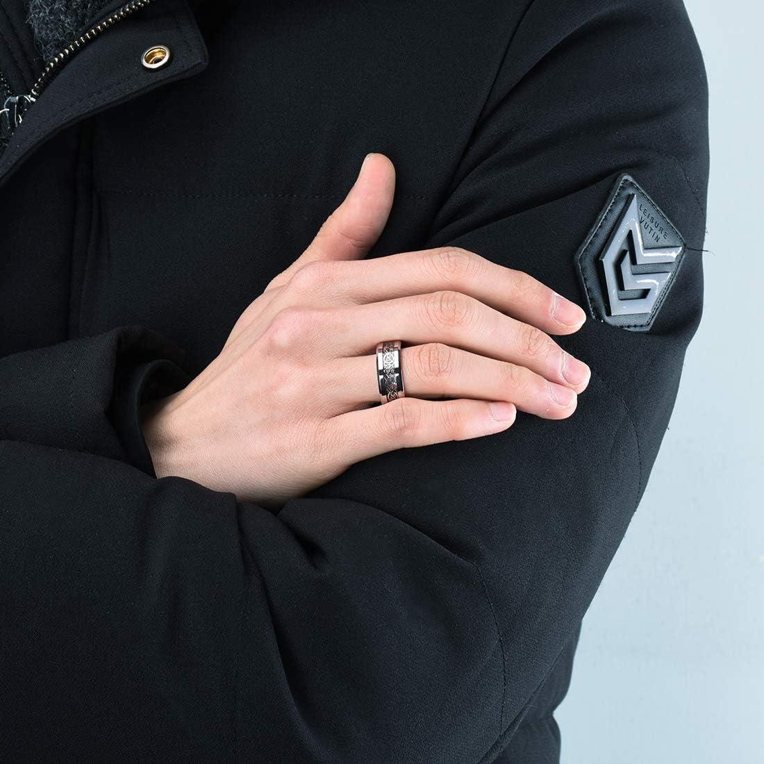 imageKing Will Mens Dragon Celtic Tungsten Ring 5678mm Widths Polished Beveled Edge Comfort Fit Carbide Wedding Band Promise Rings Size 416CSilver 8mm