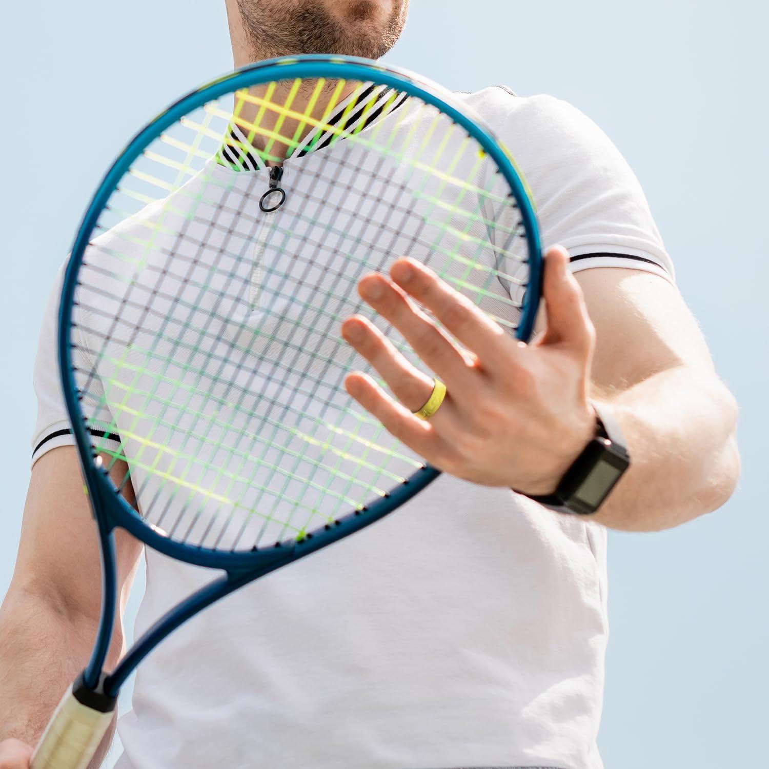 imageKing Will Mens Silicone Wedding Bands 8mm Comfort Fit with Unique Inner Groove Design Rubber Engagement Rings for Daily Wear and Activities 14 Variety MultipackGreyYellow