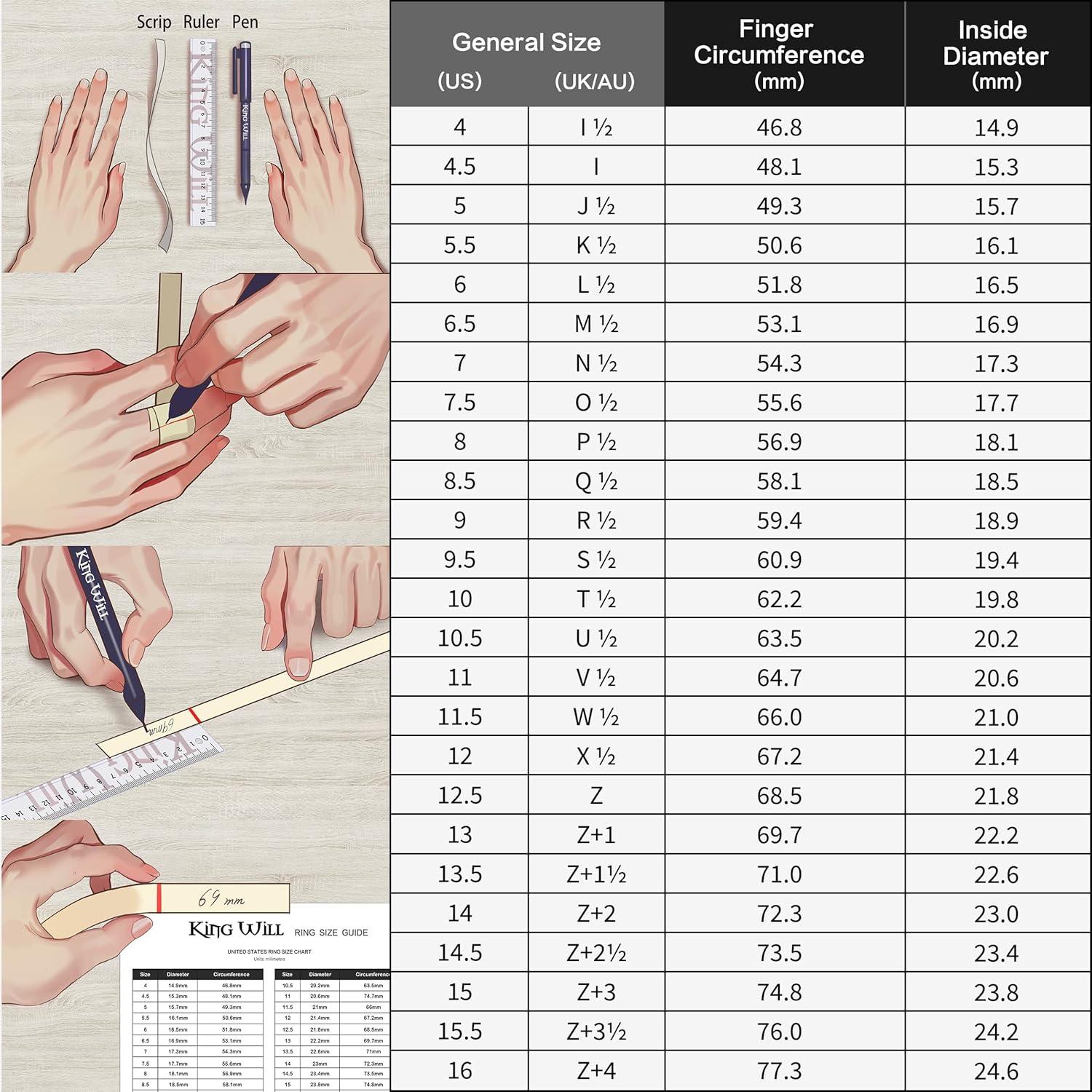 imageKing Will Mens Tungsten Wedding Band with Cubic Zircon Inlay 7mm8mm Flat Cut Comfort Fit Engagement RingsBGunmetalGold Inlay8mm