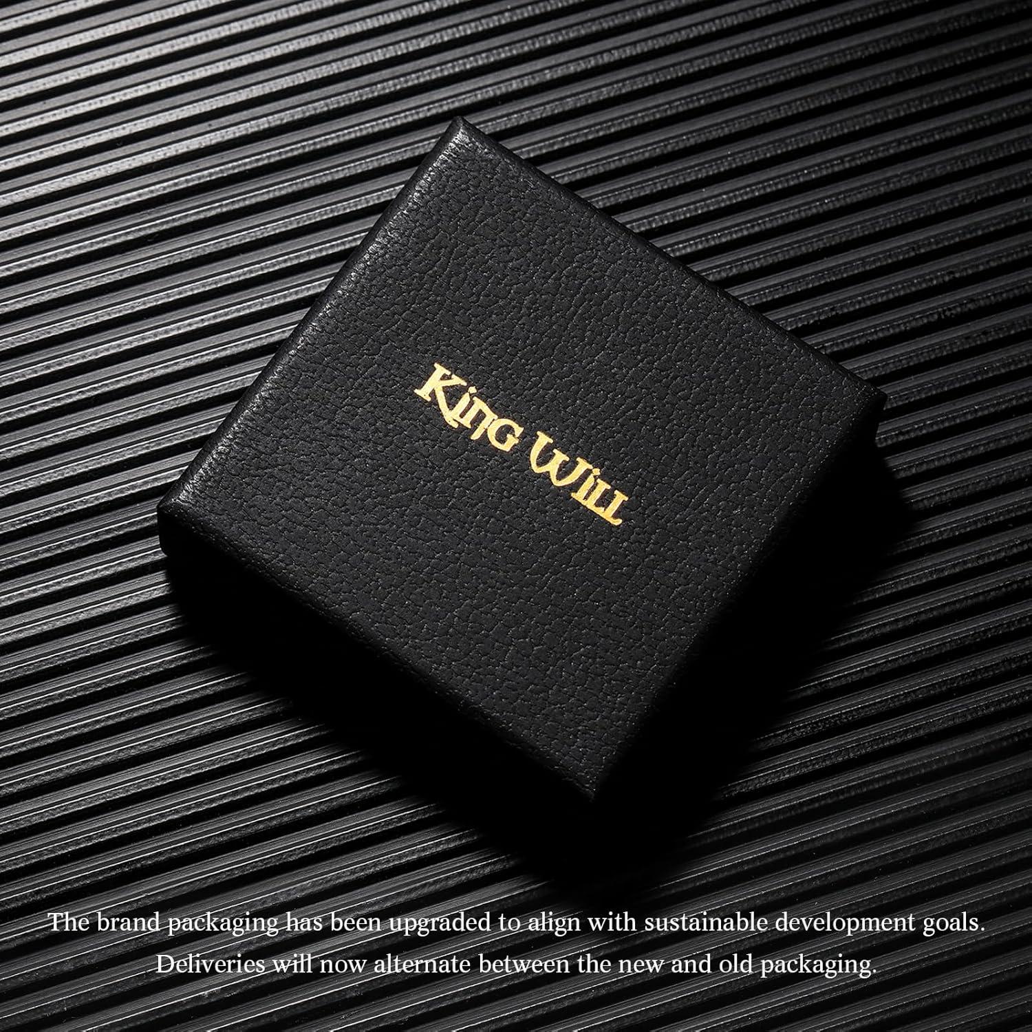 imageKing Will Titanium Wedding Band for Men 78mm BlackSilverGold Titanium Men Ring with KoaMaple Wood Inlay Wooden Wedding Ring for Men Women Comfort Fit Size 614CSilver 8mm Koad Wood