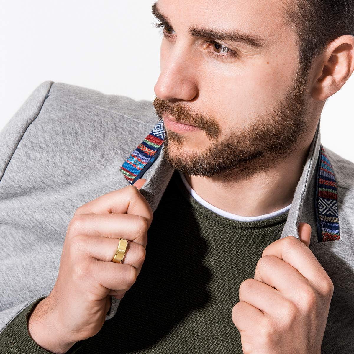 imageKing Will Tungsten Carbide Wedding Band for Men Women468mm Width 14K Gold Plated Tungsten Wedding Ring Matte Brushed ampamp High Polished Style Comfort Fit Wedding Band Size 6148mm gold Tungsten