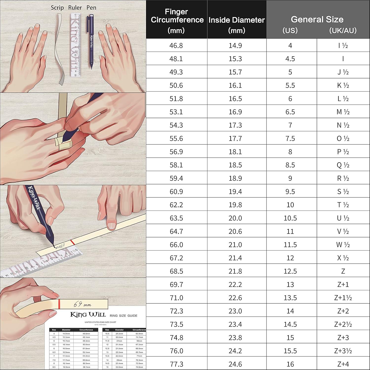 imageKing Will Tungsten Rings for Men Two Tone Grooved Mens Wedding Band Cool Promise Engagement Matte Finished Beveled EdgeSilver Azure