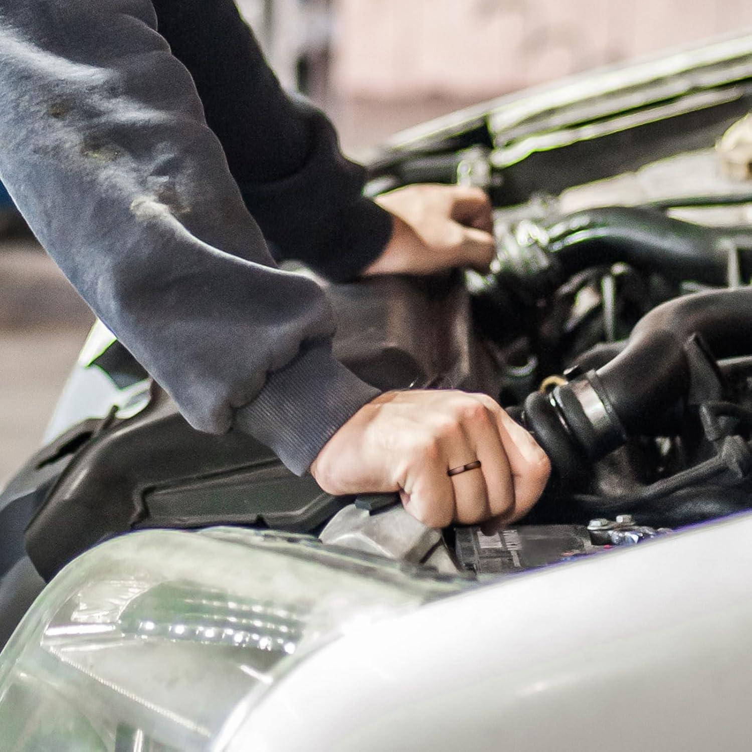 imageKing Will Wedding Band for Men Women 24678mm Domed Matte Brushed Tungsten Carbide Rings SolidDual Color Engagement Rings Comfort FitBrown4mm