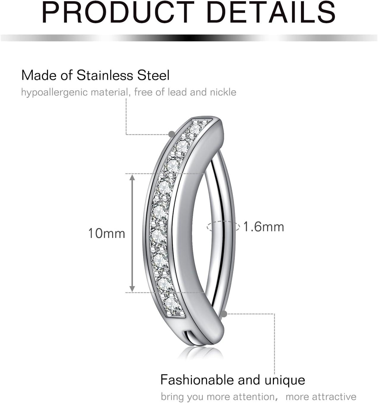 imageMayhoop 14G Belly Button Rings 316L Surgical Stainless Steel Dangle Clicker Belly Ring Dangling Piercing Jewelry With Heart Flower Butterfly Silver Gold Tone For Women3pcssilver