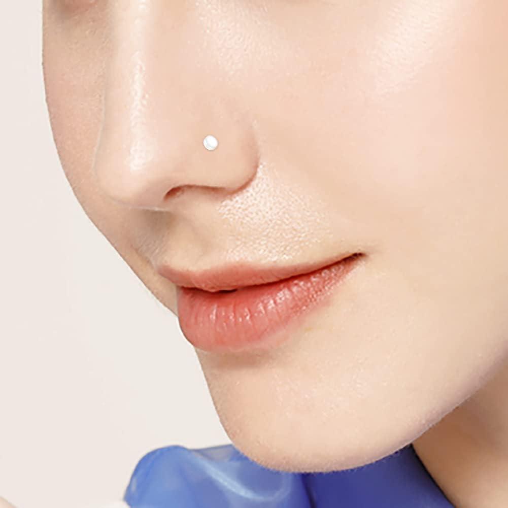 imageMayhoop 38pcs Clear Piercing Retainers for Surgery Bioflex Nose Rings Belly Rings Septum Eyebrow Lip Cartilage Tragus Earring Retainer Industrial Bar Plastic Piercing Jewelry for Work38PcsMix