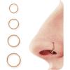 Rose gold-20G(7mm-10mm)-4PCs