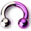Anodized Silver&Purple