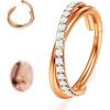 Rose Gold  Duo Hoop  16G/18G