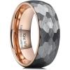 A 8MM Rose Gold-Silver