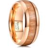 C-Rose Gold 8mm Wood