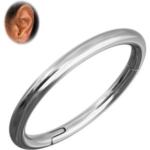 BodyBonita 1Pcs G23 Titanium Nose Rings Hoops for Women 20/18/16G Septum Rings Nose Piercings Jewelry Lip Conch Helix(Silver)