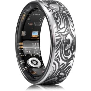 King Will 6mm 8mm Men’s Tungsten Carbide Wedding Ring Hammered Groove Wedding Band Mens Two Tone Black/Silver/Gold/Brown Engagement Ring for Men and Women Matte Brushed Finish Comfort Fit Size 6-14(8mm Gunmetal)