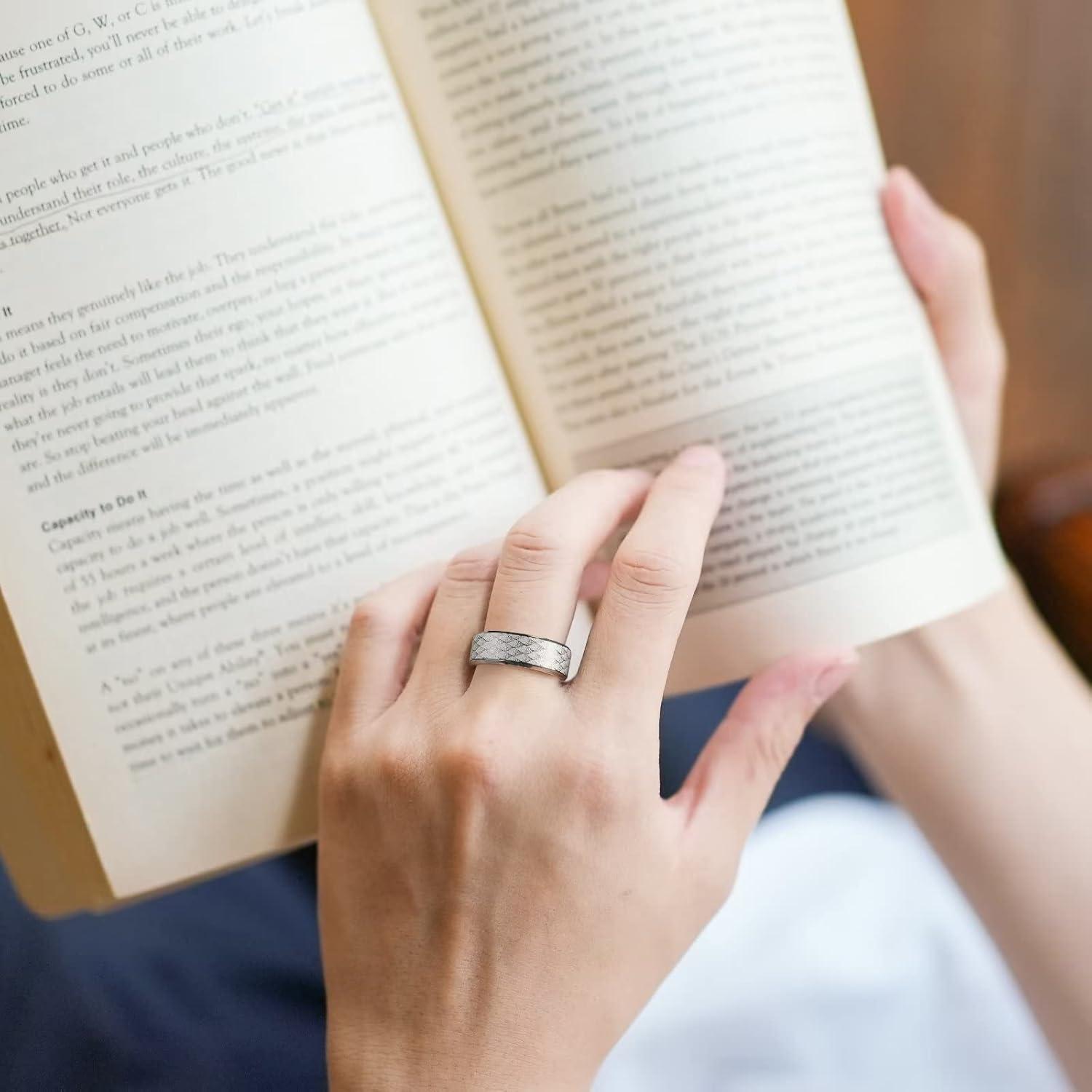 imageKing Will 6mm8mm Titanium Stainless Steel Ring for Men Wedding Band for Men Women Engagement Ring Comfort Fitsilver