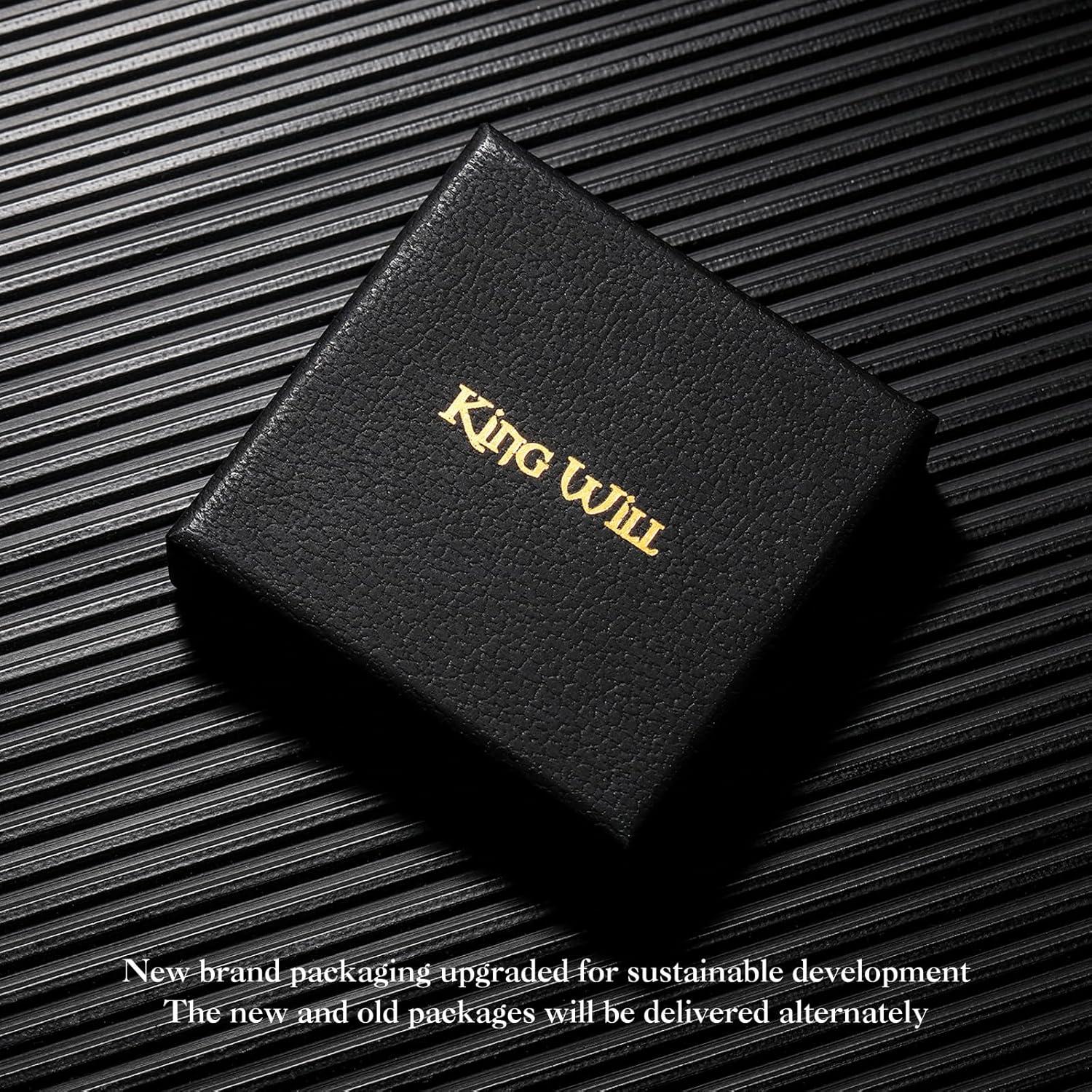 imageKing Will Mens Stainless Steel Wedding Band 8mm Black Promise Ring with Laser Zebra PatternEngraved Bull Unique Black Stainless Steel Wedding Band Ring for Men Comfort Fit Size 712BlackA