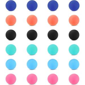 Mayhoop 14G 16G Replacement Balls for Piercing Barbell Parts 3mm 5mm Stainless Steel & Clear Flexible Balls for Women Men(5#16G(1.2mm) 3mm(1/8″) (Rubber Ball))