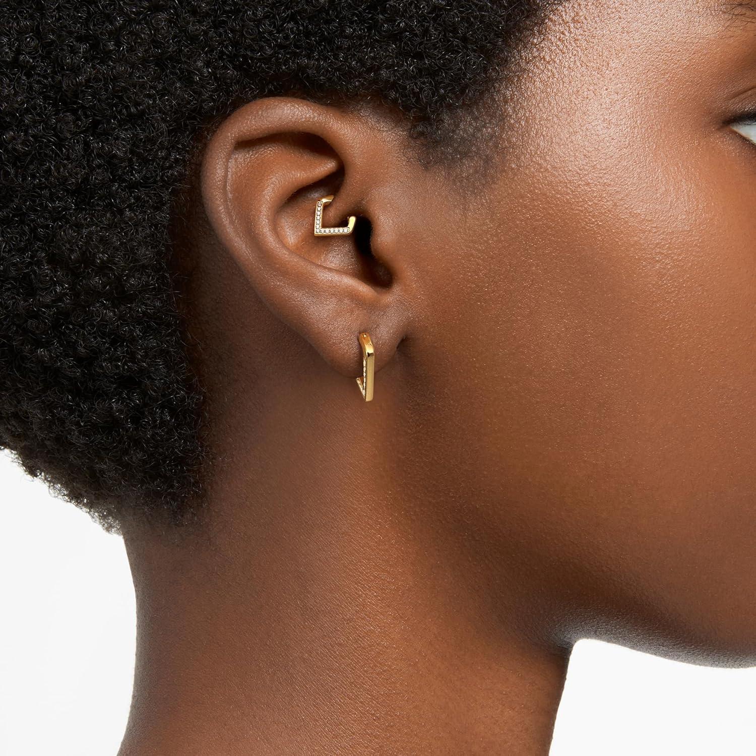 imageBodyBonita 16G Gold PlatedSilver Triangle Septum Rings Piercings 316L Stainless Steel Nose Rings Hoops CZ Nostril Piercing Jewelry Clicker Hoop Daith Conch Tragus Rook Earring Women Men 6810mmGold Clear CZ5A