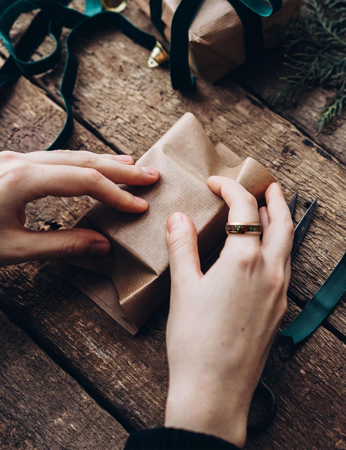 imageKing Will Mens Meteorite Tungsten Wedding Bands 6mm8mm Width BlackSilver Engagement Rings for Couples Beveled Edge Promise Ring for Women Comfort FitChristmas A8mm