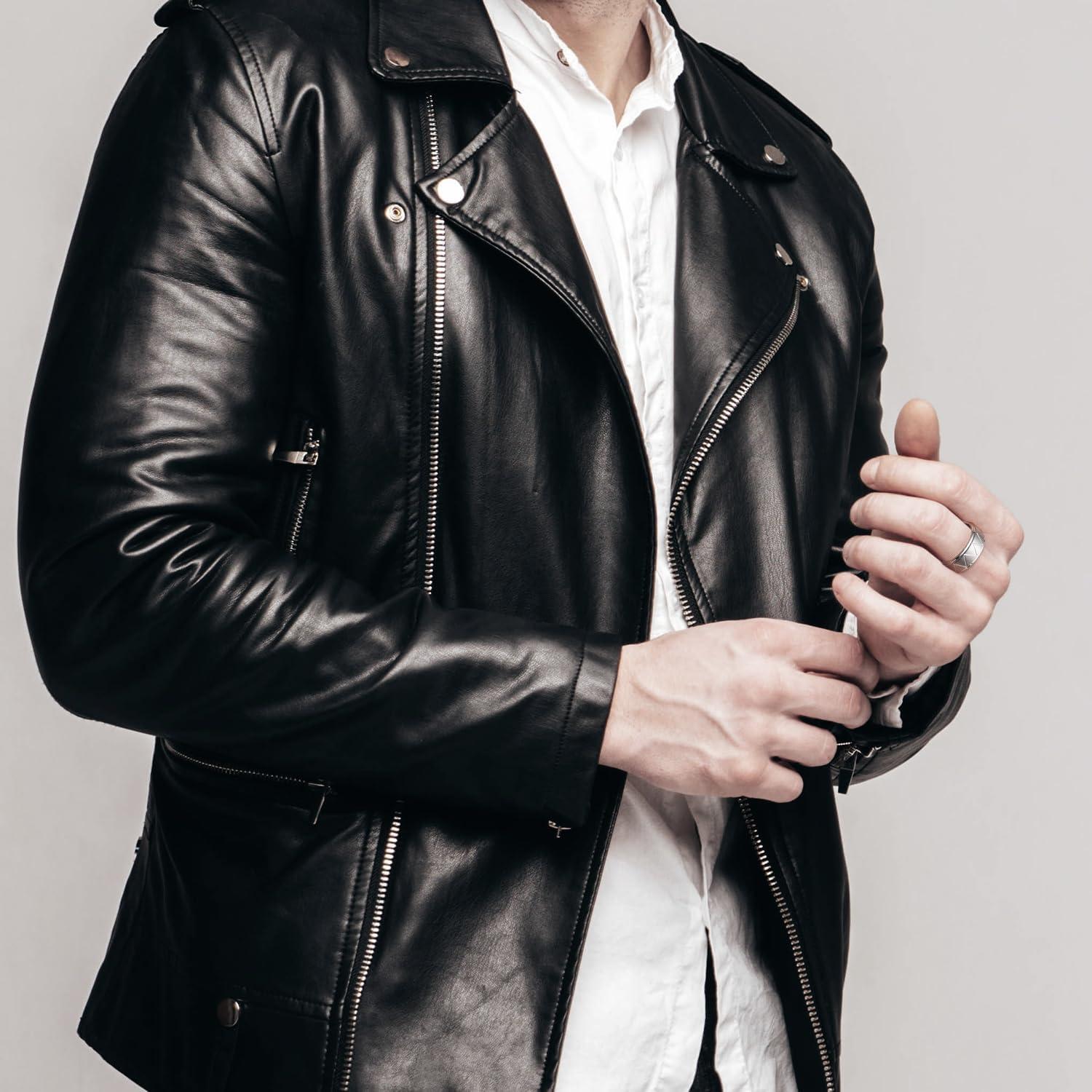 imageKing Will Mens Tungsten Carbide Wedding Band 7mm 8mm Men Wedding Ring Dual Tone BrushedHigh Polished with Unique Grooves Laser  Comfort Fit Size 714BTriangles Grooves Silver