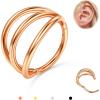 Rose Gold Color Triple