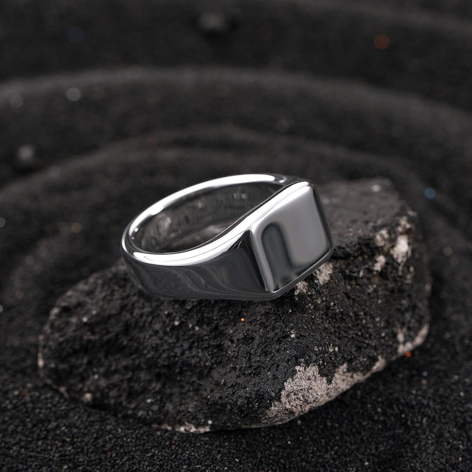 image:imageKing Will Tungsten Wedding Band for Men High Polished High Polished Comfort Fit Everyday WearSilver