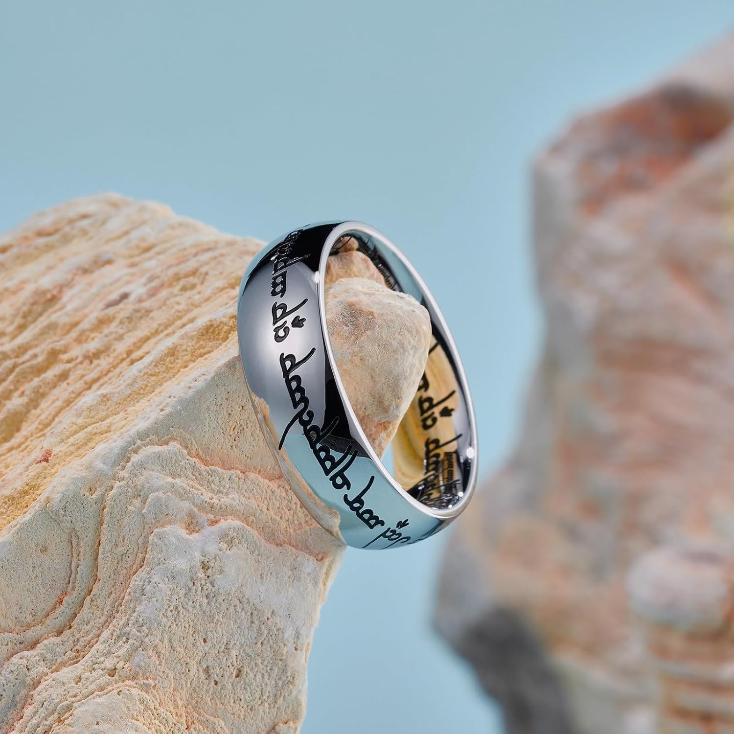 image:imageKing Will 316L Stainless Steel Wedding Band for Men WomenASliver Black