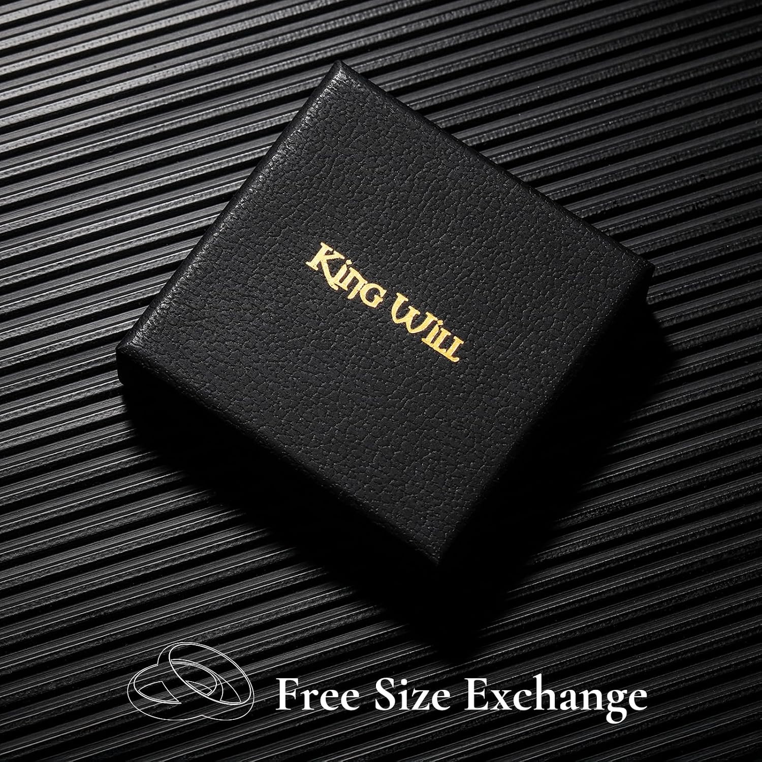 image:imageKing Will Titanium Wedding Band for Men WomenBBlack8mm